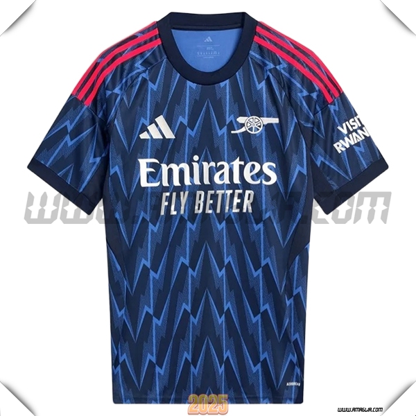 Nuovo Maglia da Arsenal Seconda 2025 2026 Blu/Nero