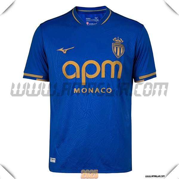 Nuovo Maglia da AS Monaco Seconda 2025 2026 Blu