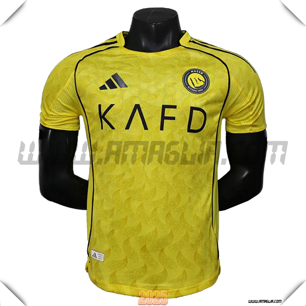 Prima Maglia Calcio Al-Nassr 2025 2026 GIALLO