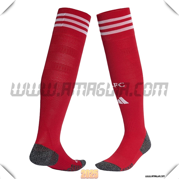 Prima Calzini Calcio FC Liverpool 2025 2026 Rosso