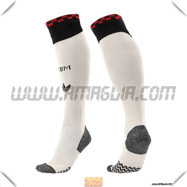 Calzini Calcio Bayern Monaco Champions League 2025 2026 Bianco/Nero/Rosso