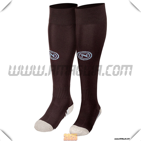 Terzo Calzini Calcio SSC Napoli 2025 2026 Marrone