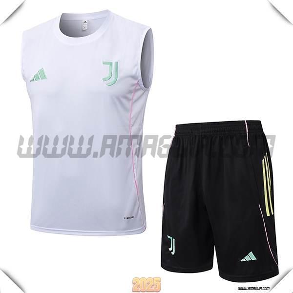 Kit Canotta Allenamento Juventus Bianco 2025 2026