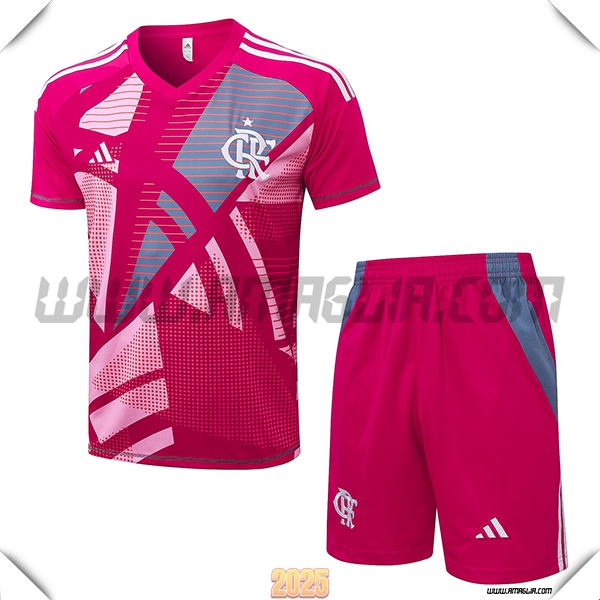 T Shirt Allenamento Flamengo Rosa/Grigio 2025 2026