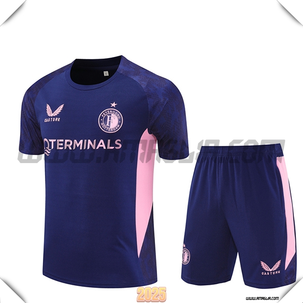 T Shirt Allenamento Feyenoord viola/Rosa 2025 2026