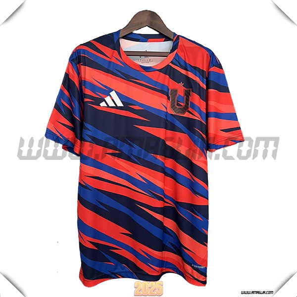 T Shirt Allenamento Università del Cile Rosso/Blu 2025 2026