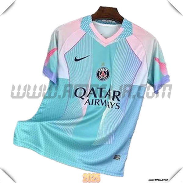 T Shirt Allenamento PSG Blu/Rosa 2025 2026
