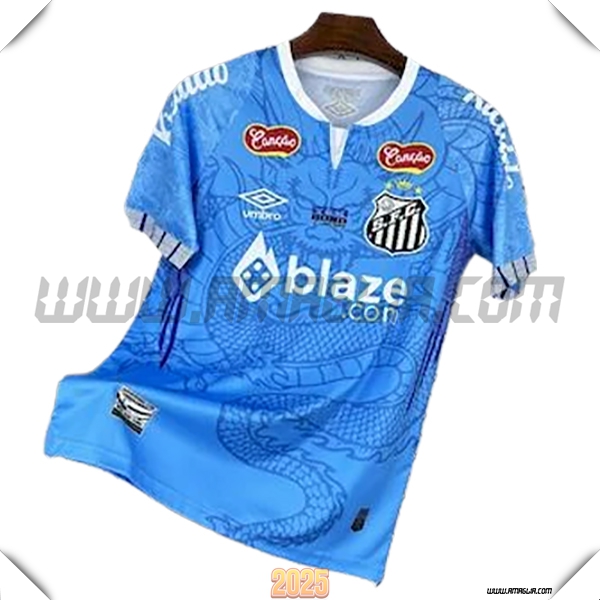 T Shirt Allenamento Santos Blu 2025 2026