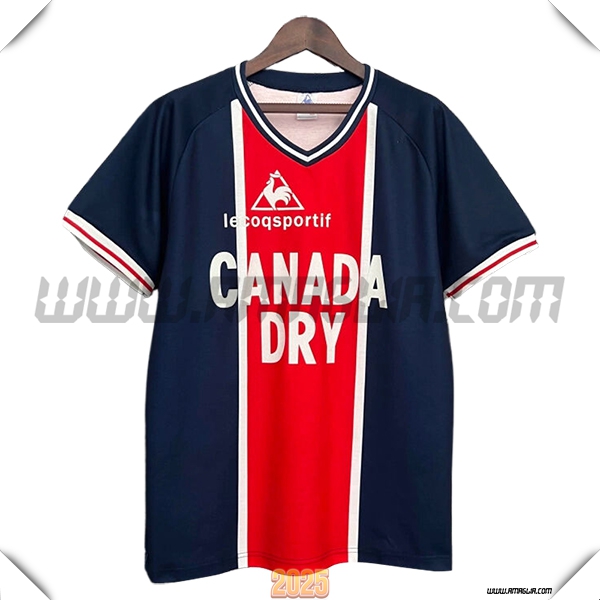 Prima Maglia PSG Retro 1974 Rosso/Blu