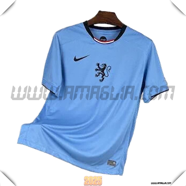 Seconda Maglia Squadra Paesi Bassi 2025 2026 Azzurro Cielo