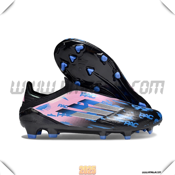 Adidas Scarpe Da Calcio F50 Elite Laceless FG Rosa/Nero/Blu