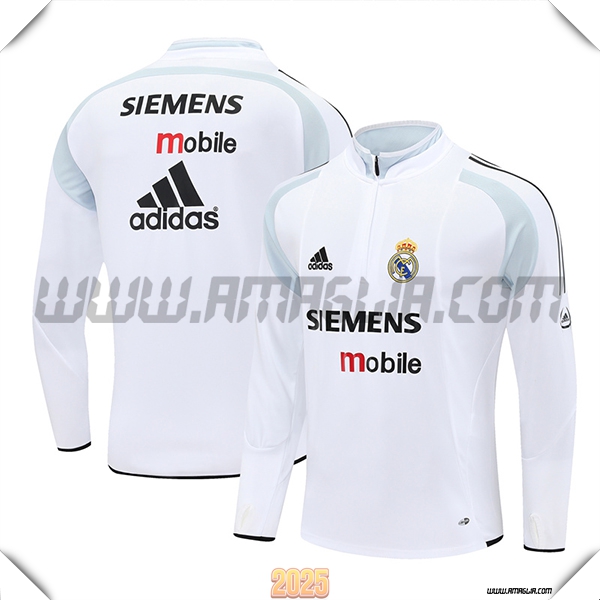 Tuta Calcio Real Madrid Bianco/Nero/Grigio 2025 2026