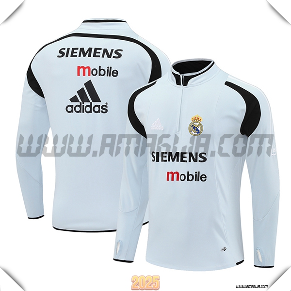 Tuta Calcio Real Madrid Grigio Chiaro 2025 2026