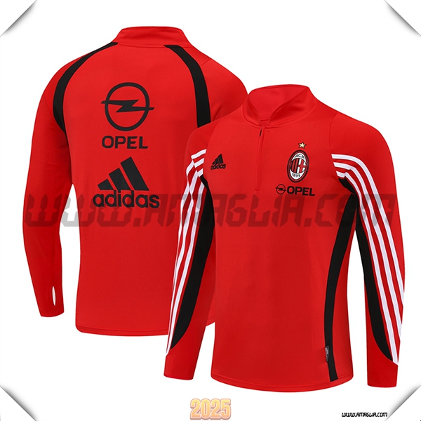 Tuta Calcio AC Milan Rosso/Nero/Bianco 2025 2026
