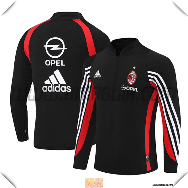 Tuta Calcio AC Milan Nero/Bianco/Rosso 2025 2026