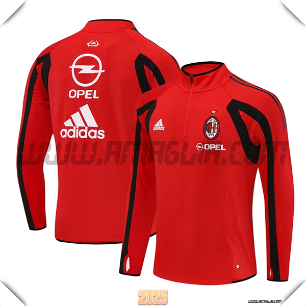 Tuta Calcio AC Milan Rosso/Nero 2025 2026 -02
