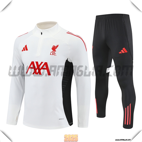 Tuta Calcio FC Liverpool Beige/Nero/Rosso 2025 2026