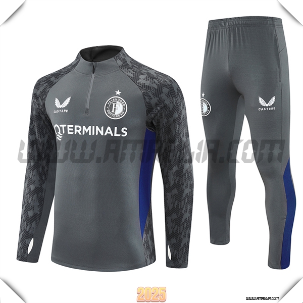 Tuta Calcio Feyenoord Grigio/Blu 2025 2026