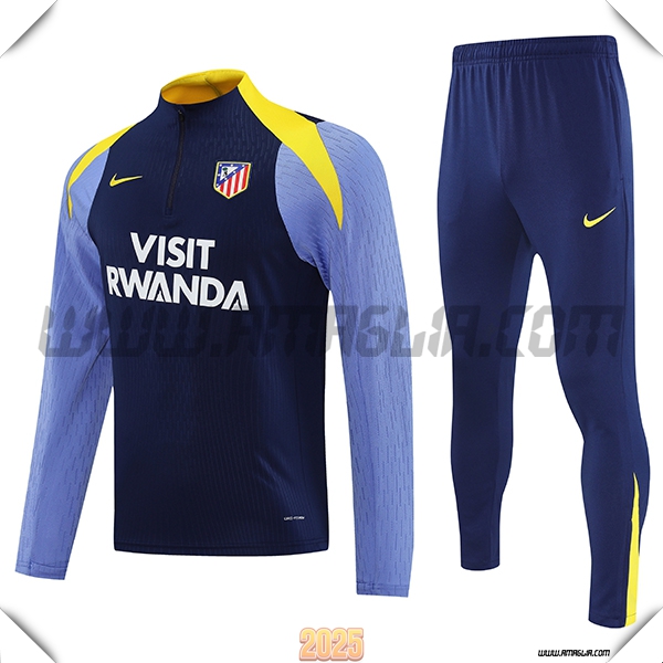 Tuta Calcio Atletico Madrid Blu/viola/Giallo 2025 2026
