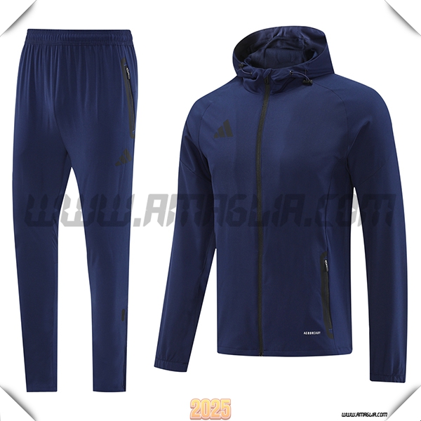 Giacca Con Cappuccio Tuta Giacca A Vento Adidas Blu Reale 2025 2026
