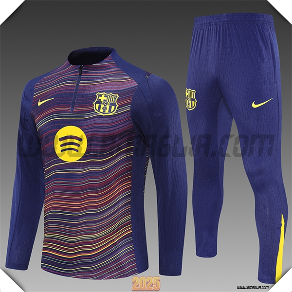 Tuta Calcio FC Barcellona Bambino viola/Giallo 2025 2026