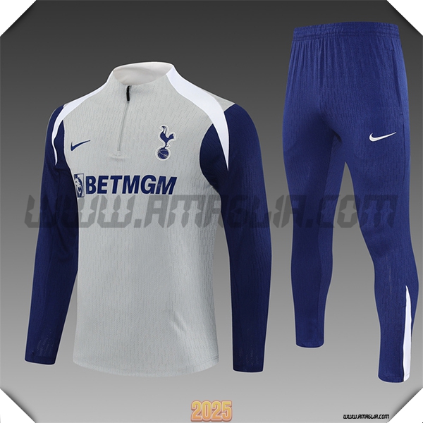 Tuta Calcio Tottenham Hotspur Bambino Grigio/Blu/Bianco 2025 2026