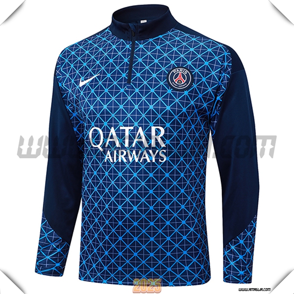 Felpa Allenamento PSG Blu 2025 2026