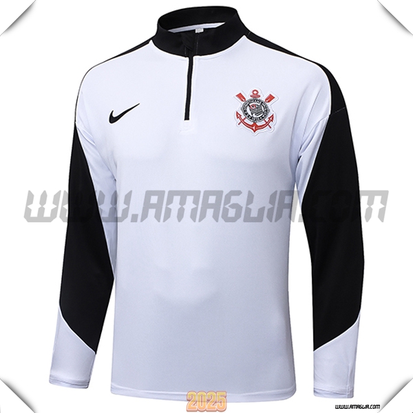 Felpa Allenamento Corinthians Bianco/Nero 2025 2026 -02