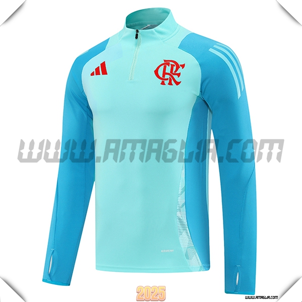 Felpa Allenamento Flamenco Verde/Blu 2025 2026