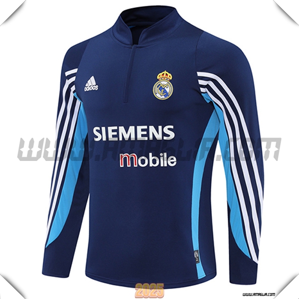 Felpa Allenamento Real Madrid Blu Reale 2025 2026 -02