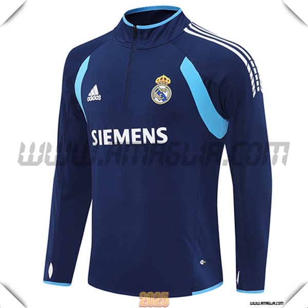 Felpa Allenamento Real Madrid Blu Reale 2025 2026 -03