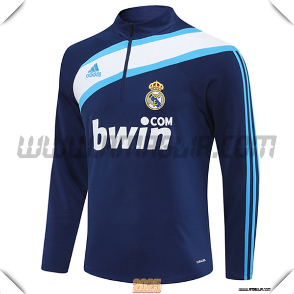 Felpa Allenamento Real Madrid Blu/Bianco 2025 2026