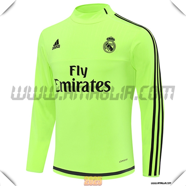 Felpa Allenamento Real Madrid Verde/Nero 2025 2026