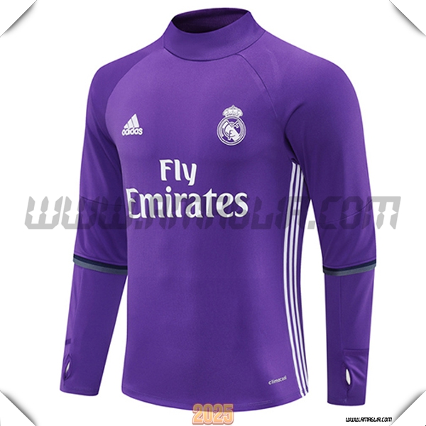 Felpa Allenamento Real Madrid viola/Bianco 2025 2026 -02