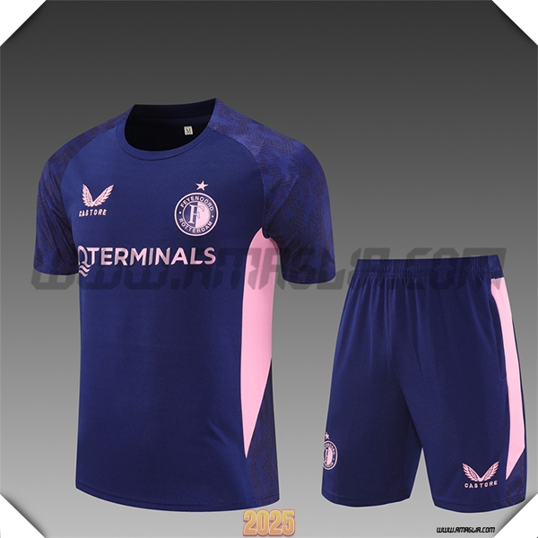 T Shirt Allenamento Feyenoord Bambino viola/Rosa 2025 2026