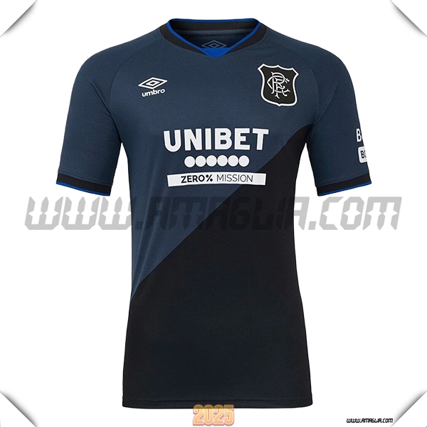 Nuovo Maglia da Rangers FC Terzo 2025 2026 Nero
