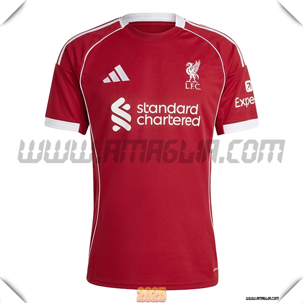 Nuovo Maglia da FC Liverpool Prima 2025 2026 Rosso