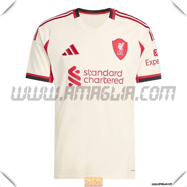 Nuovo Maglia da FC Liverpool Seconda 2025 2026 Bianco