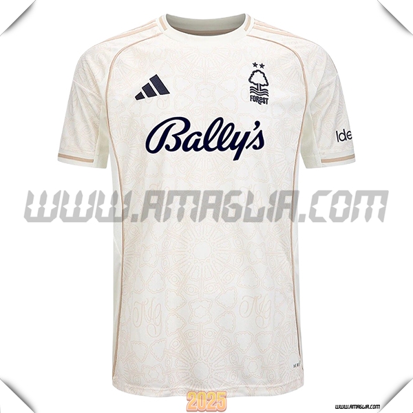 Nuovo Maglia da Nottingham Forest Seconda 2025 2026 Bianco