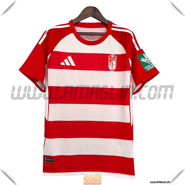 Prima Maglia Calcio Granada CF 2025 2026 Bianco/Rosso