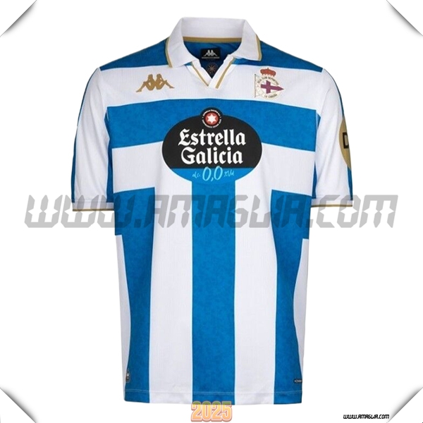 Nuovo Maglia da Deportivo Prima 2025 2026 Bianco/Blu
