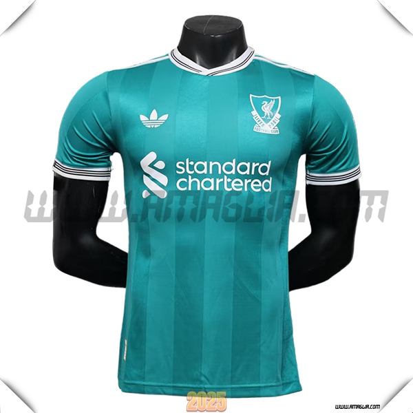 Terzo Maglia Calcio FC Liverpool 2025 2026 Verde