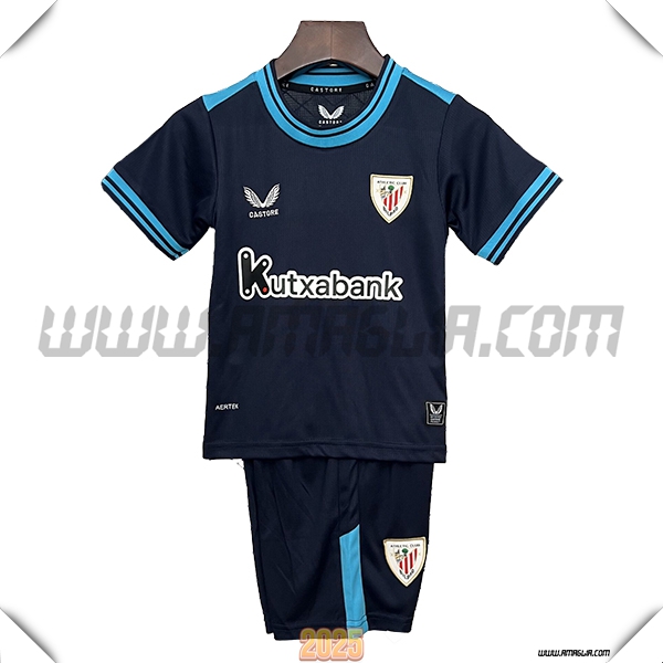 Nuovo Maglia da Athletic Bilbao Bambino Seconda 2025 2026 Nero
