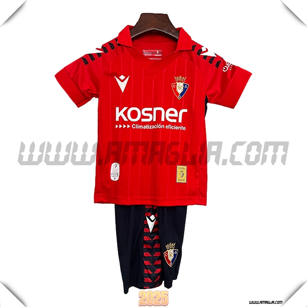 Nuovo Maglia da Osasuna Bambino Prima 2025 2026 Rosso