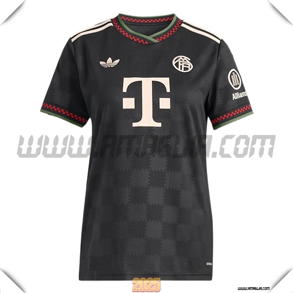 Nuovo Maglia da Bayern Monaco Donne Champions League 2025 2026 Nero