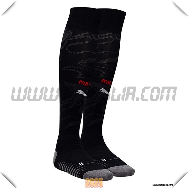 Prima Calzini Calcio AC Milan 2025 2026 Nero