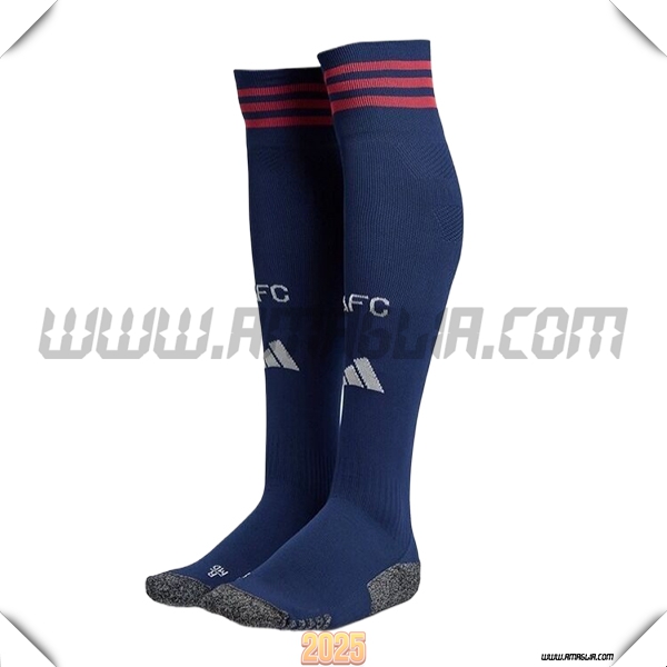 Seconda Calzini Calcio FC Arsenal 2025 2026 Blu Reale