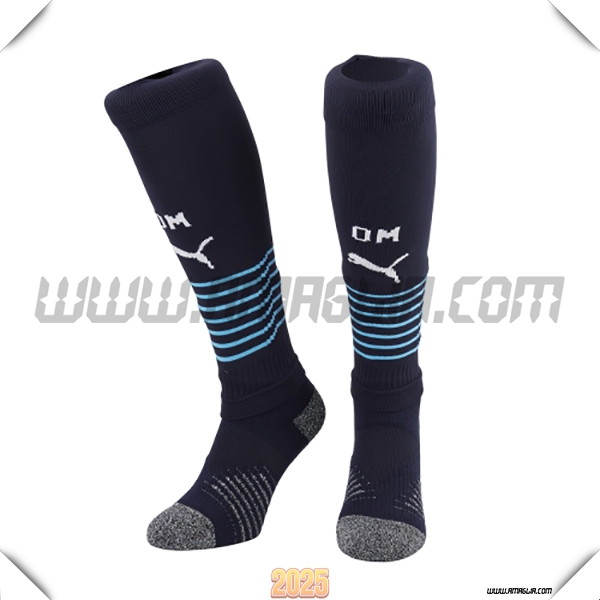 Seconda Calzini Calcio Marsiglia OM 2025 2026 Nero