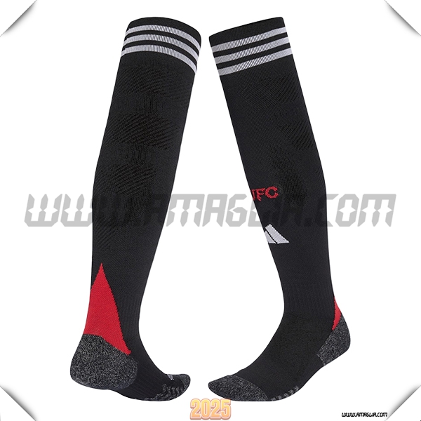 Prima Calzini Calcio Manchester United 2025 2026 Nero