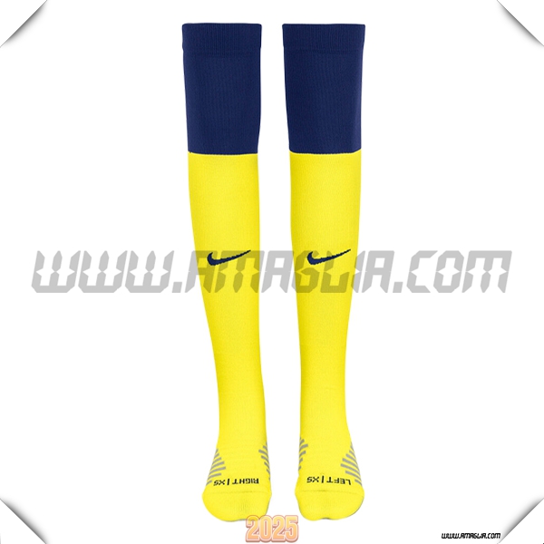 Terzo Calzini Calcio Tottenham Hotspurs 2025 2026 GIALLO/Blu